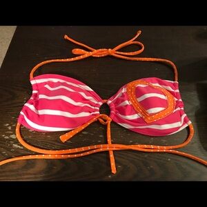 Red camel brand swim top.